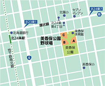 美香保公園野球場の地図