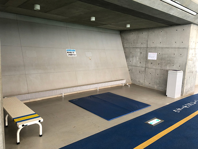 休憩コーナーの写真